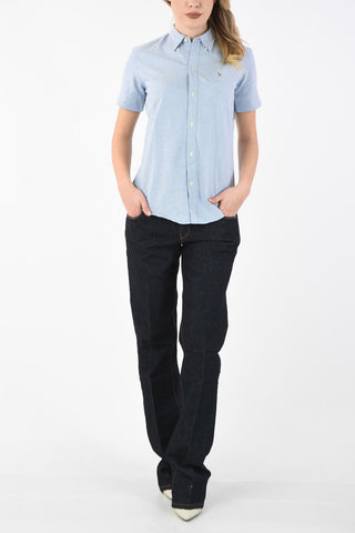 wide jeans a vita regolare