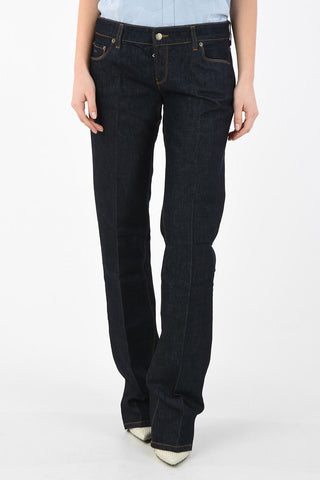 wide jeans a vita regolare