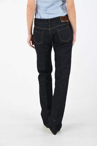 wide jeans a vita regolare