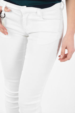 Mid-rise waist straight fit jeans