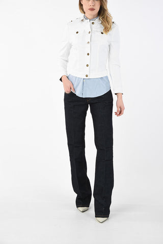 Cropped denim jacket