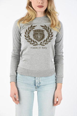 Slim Fit crew-neck sweatshirt with Logo-Print