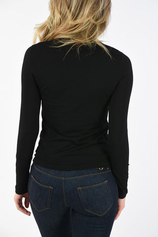 Crew-neck sweater with Pockets Front