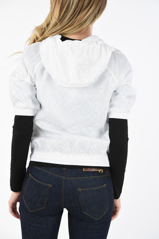 All Over Logo-Print Short Sleeve hooded outerwear