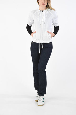 All Over Logo-Print Short Sleeve hooded outerwear