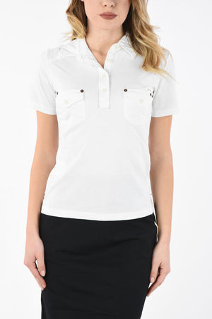 Breast Pockets Front 4 Button Polo 