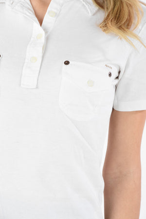 Breast Pockets Front 4 Button Polo 