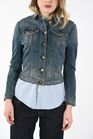 Cropped denim jacket