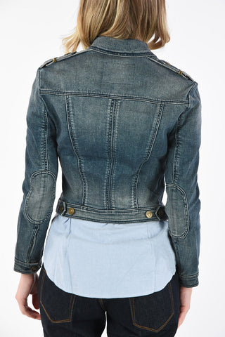 Cropped denim jacket