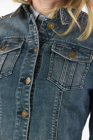 Cropped denim jacket