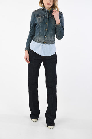 Cropped denim jacket