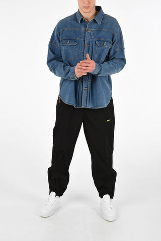 Denim Overshirt with Patch Pockets 