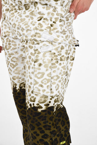 Cotton Spotted Two Tone Cargo Pants