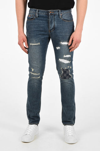 EMPORIO Distressed J75 Slim Fit Jeans 17 cm