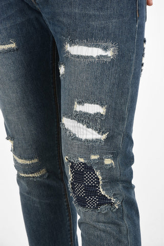 EMPORIO Distressed J75 Slim Fit Jeans 17 cm