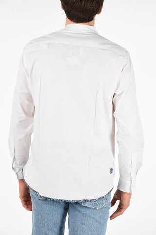 Cotton MALDIVE Collarless Shirt with Patch Pocket