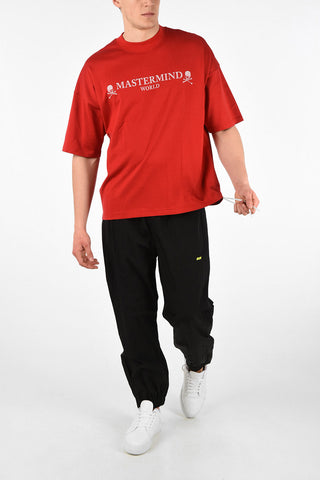 Cotton Printed Oversized Crew-Neck T-Shirt 