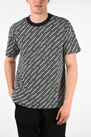 Monogram Cotton Oversized Crew-Neck T-Shirt 