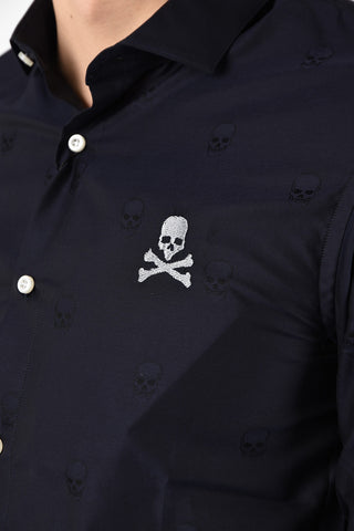 HOMME camicia ricamo Teschio