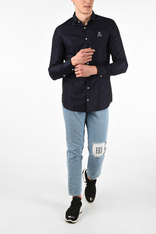 HOMME camicia ricamo Teschio