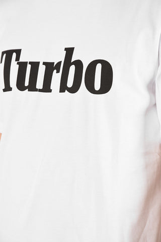 Cotton Printed TURBO Crew-Neck T-Shirt