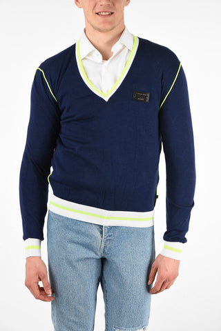 maglia scollo a V 