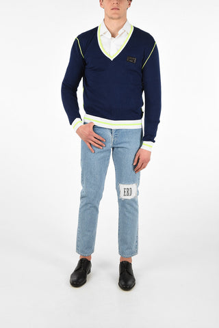 maglia scollo a V 