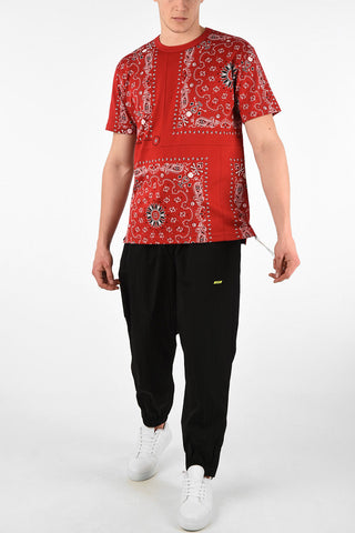 Paisley Printed Oversized Crew-Neck T-Shirt