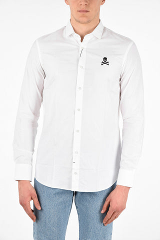 HOMME All Over Skull Embroidery shirt