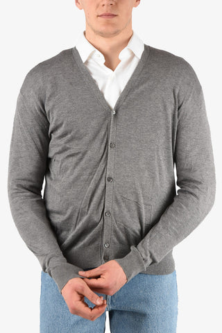 V-neck Cotton Cardigan
