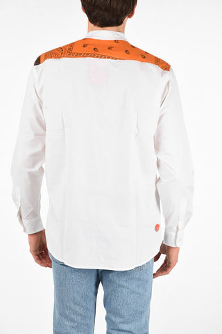 Cotton MAURITIUS Collarless Shirt with Patch Pocket 