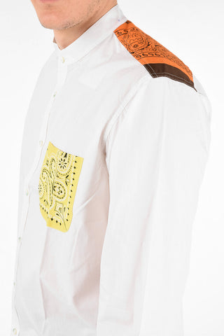 Cotton MAURITIUS Collarless Shirt with Patch Pocket 