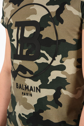 Printed Cotton Camouflage Crew-Neck T-Shirt
