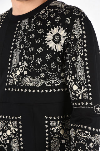 Printed Cotton Oversized Long Sleeve T-Shirt