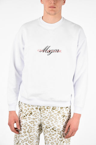 Cotton Printed Crew-Neck Sweatshirt