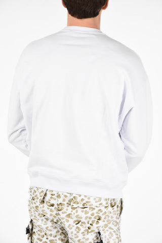 Cotton Printed Crew-Neck Sweatshirt