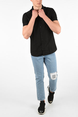 HOMME camicia SKULLYNICIOUS ricamo Teschio a Manica corta