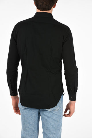 Camicia BERNA Con Collo Francese in Cotone Stretch