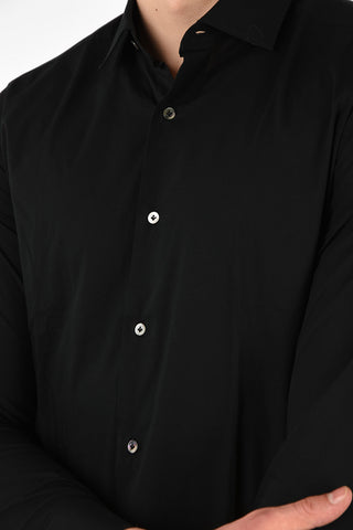 Camicia BERNA Con Collo Francese in Cotone Stretch