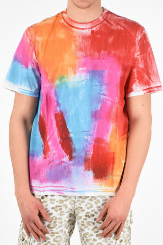 Two Tone Oversized Crew-Neck T-Shirt 