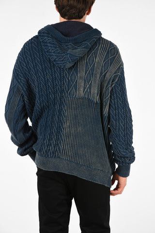 GREG LAUREN Oversized Hooded Sweater