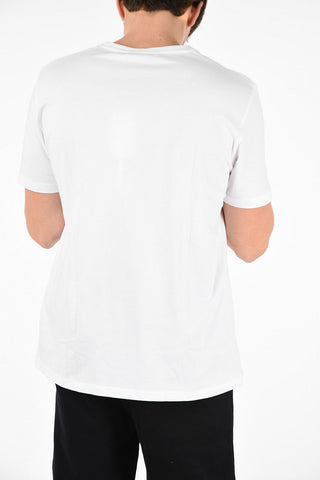 Cotton EMBROIDERED HOLE Crew-Neck T-Shirt