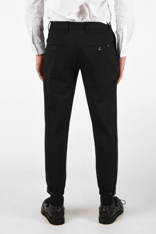 pantalone a doppia pince con passanti