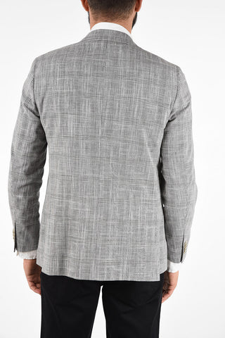 CC COLLECTION district check half lining side vents 2-button RIGHT blazer