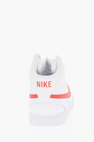 leather NIKE COURT VISION MID High-top Sneakers with Logo