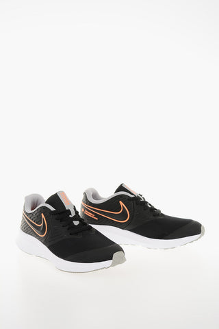 Leather and Fabric TEAM HUSTLE D 9 (PS) High-top Sneakers with Touch Strap