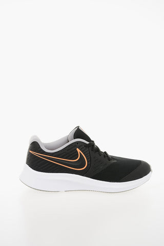 Leather and Fabric TEAM HUSTLE D 9 (PS) High-top Sneakers with Touch Strap