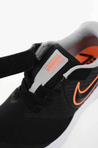 Leather and Fabric  NIKE STAR RUNNER 2 (PSV) Sneakers with Touch Strap