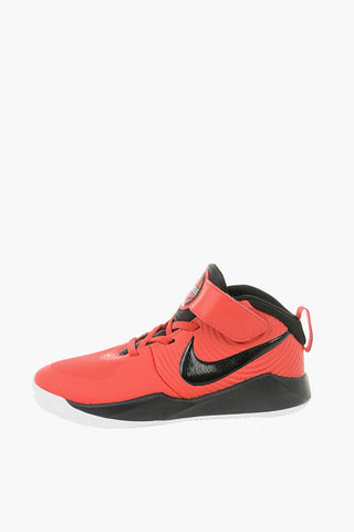 High-top Sneakers TEAM HUSTLE D 9 (PS) in Pelle e Tessuto con Chiusura Velcro