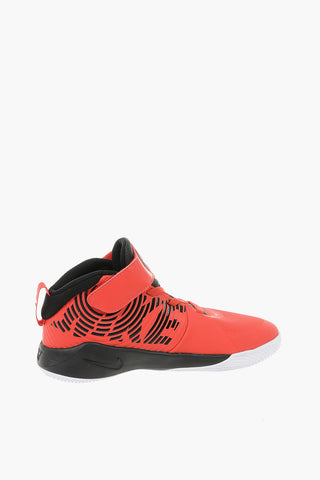 High-top Sneakers TEAM HUSTLE D 9 (PS) in Pelle e Tessuto con Chiusura Velcro